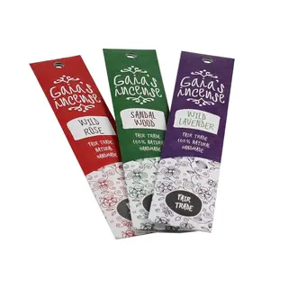 Gaia's Incense Gaia’s Incense Wierook Roos Sandelhout Lavendel Combipak 3 Pakjes