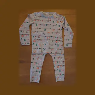 Kerst Pyjama - Rendier - Kerstman - Kerstkleding - Baby Kerst Pakje - Maat 74
