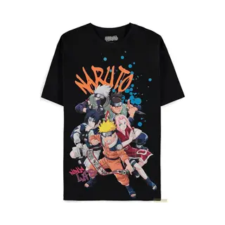 Difuzed, Mannen, T-shirts, Naruto - Team - T-shirt Homme (Xl), Zwart, (Xl)