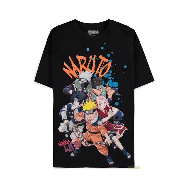 Difuzed, Mannen, T-shirts, Naruto - Team - T-shirt Homme (Xl), Zwart, (Xl) thumbnail