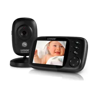 Luvion® Platinum 3+ Black - Babyfoon Met Camera - Uitbreidbaar Tot 2 Baby Camera's - Beste Koop Consumentenbond September 2025 - Premium Baby Monitor
