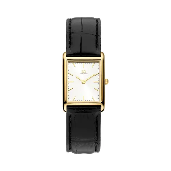 Danish Design, Horloge, Dänisches Design Reines Marie Gold Leder IV15Q1298, Goud, (Analoog Horloge) thumbnail