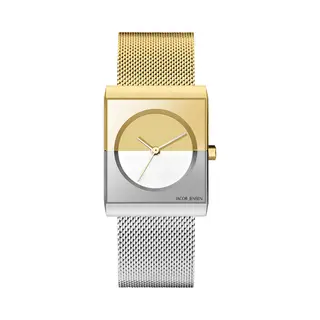 Jacob Jensen 526 Classic Horloge - Jacob Jensen Dames Horloge - Bicolor - Diameter 24 Mm - Kleur Gecoat Roestvrij Staal