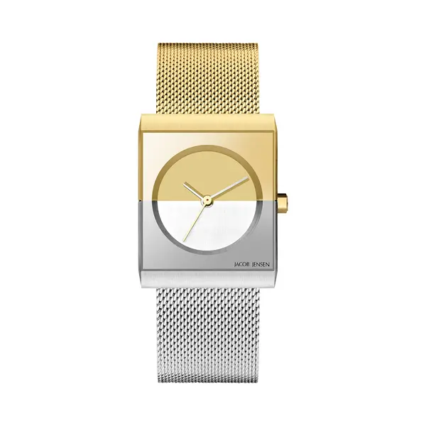 Jacob Jensen 526 Classic Horloge - Jacob Jensen Dames Horloge - Bicolor - Diameter 24 Mm - Kleur Gecoat Roestvrij Staal thumbnail