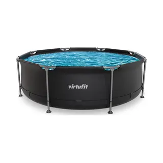 VirtuFit Rond Zwembad -Ø244 X 76 Cm - Antraciet
