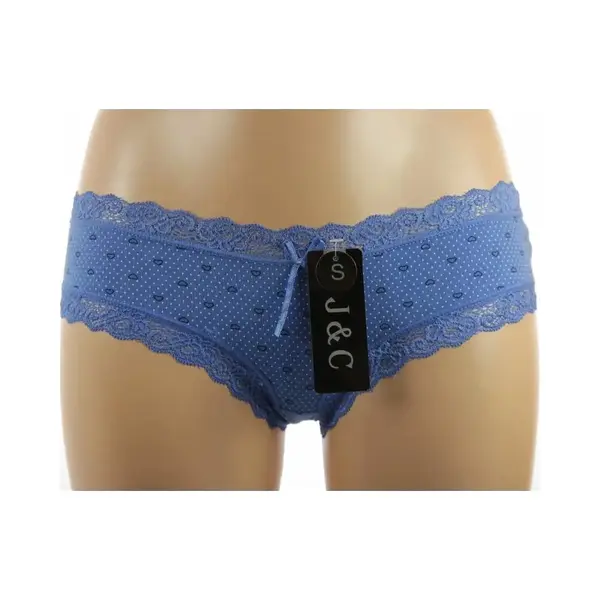 J&C String / Hipster Katoen Spikkel - L - Blauw thumbnail