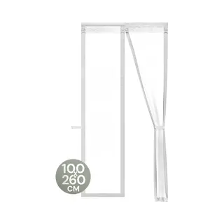O'Daddy® Deurgordijn Deluxe Fiber - Magnetisch Vliegengordijn - Zelfsluitend - Wit - 100x260 Cm