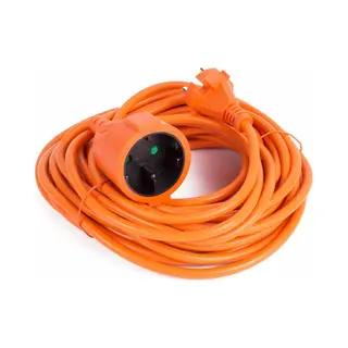 Bellson/ Verlengsnoer Oranje 10 Meter - 2 X 1.0 Mm²