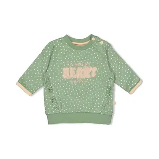 Feetje Sweater Aop Hearts Groen Mt.56