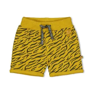 Feetje Go Wild - Short Aop - Okergeel Melange - Mt. 80