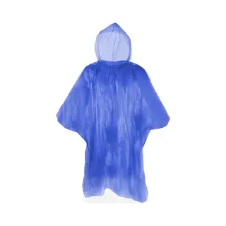 Wegwerp Regenponcho - Voor Volwassenen - Blauw - Regen Scherm - Herbruikbaar Als Je Wil - One Size - Met Capuchon