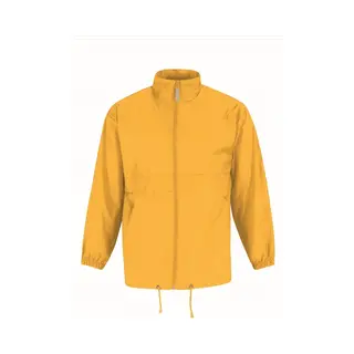 B&C Windjas/regenjas Voor Heren Zonnebloem Geel Maat 2XL