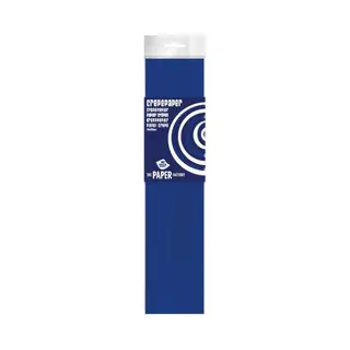 Haza Crepe Papier Platte Vellen - 1x - Donkerblauw - 250 X 50 Cm - Knutselen Met Papier - Knutselspullen