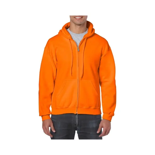 Gildan Oranje Vest Met Capuchon Voor Heren - Kleding - Met Rits - Sportief - Koningsdag Xxl thumbnail