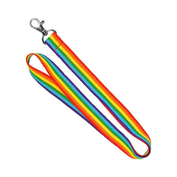 Keycord Regenboog - Geweven Polyester - Voor Pride Evenementen - 90 Cm thumbnail