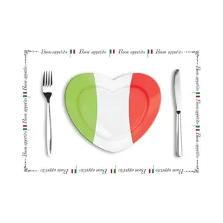 Bellatio Decorations Papieren Placemats Italie 10 Stuks
