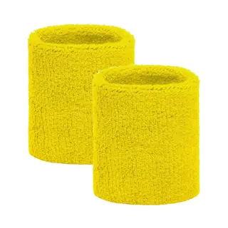 Gele Pols Zweetbandjes 2 Stuks