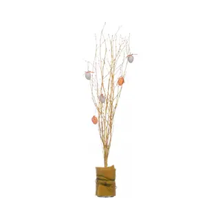Bellatio Flowers & Plants Kunsttakken - Berkentakken - 75 Cm - Geel - Paastakken - Paasdecoratie/versiering