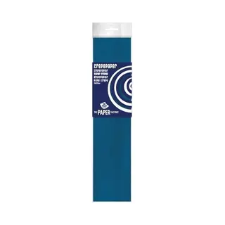 Haza Crepe Papier Platte Vellen - Petrol Blauw - 250 X 50 Cm - Knutselen Met Papier - Knutselspullen