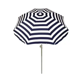 Summertime Parasol - Stokparasol - Ø180 Cm - Blauw En Wit