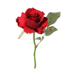 Top Art Topart Kunstbloem Roos Alice - 30 Cm - Rood - Kunststof - Luxe - Kunstbloemen - Decoratie