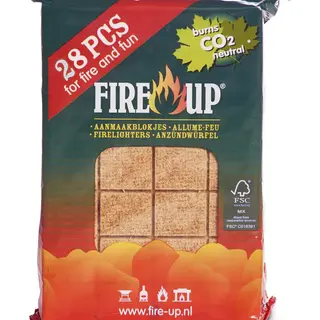 fire up Fire-Up Barbecue Aanmaakblokjes - 28x - Reukloos - Niet Giftig - Bbq Blokjes - Kampvuur/vuurkorf