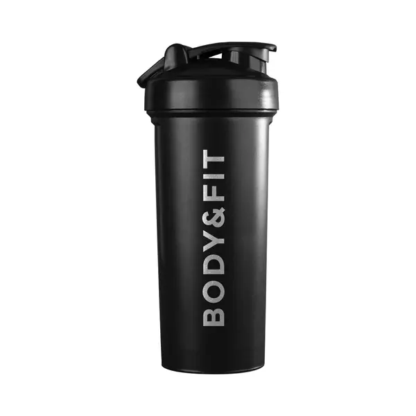 Body & Fit Essential Shaker - Shakebeker - Waterfles - Drinkfles - 1 Liter - Zwart thumbnail