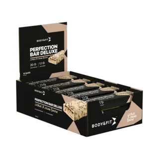 Body & Fit Perfection Bar Deluxe Protein Bar - Eiwitreep - Proteine Repen Met 20 Gram Eiwit - Cookies & Cream - 825 Gram (15 Eiwitrepen)