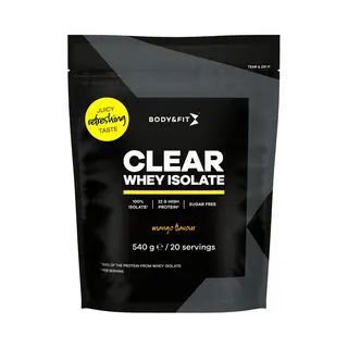 Body & Fit Clear Whey Isolate - Clear Whey Protein - Proteine Poeder - Proteine Ranja - Eiwit Limonade - Mango - 270 Gram (10 Shakes)