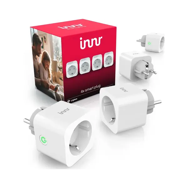Innr Slimme Stekker - Zigbee - Werkt Met Philips Hue* - Smart Plug Met Energiemeter - Smartplug - 4 Stuks thumbnail