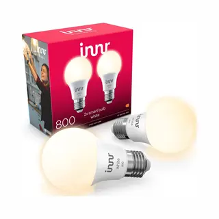 Innr Smart E27 Led Lamp - Werkt Met Philips Hue* - Zigbee Bulb - Warmwit Licht - Slimme Lamp - Dimbaar - 806 Lumen - 2 Pack