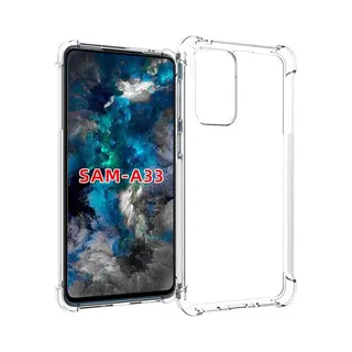 MobyDefend Hoesje - Geschikt Voor Samsung Galaxy A33 - Transparante Shockproof Tpu Backcover - Verstevigde Hoeken - Volledig Doorzichtig