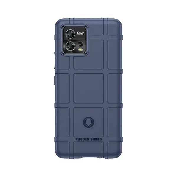 MobyDefend Hoesje - Geschikt Voor Motorola Moto G72 - Rugged Shield Tpu Backcover - Blauw thumbnail