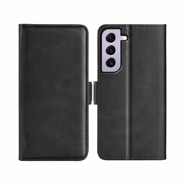 MobyDefend Hoesje - Geschikt Voor Samsung Galaxy S23 - Luxe Wallet Book Case (Sluiting Zijkant) - Zwart thumbnail
