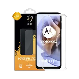 2-Pack MobyDefend Screenprotectors - Geschikt Voor Motorola Moto G31 / Moto G41 - Case-Friendly Screensaver - Gehard Glas