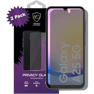 2-Pack MobyDefend Screenprotectors - Geschikt Voor Samsung Galaxy A25 - Hd Privacy Glass Screensavers