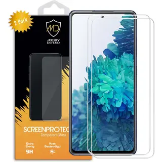 2-Pack MobyDefend Screenprotectors - Geschikt Voor Samsung Galaxy S20 Fe - Case-Friendly Screensavers - Gehard Glas