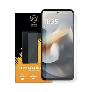 MobyDefend Screenprotector - Geschikt Voor Motorola Moto G56 - Case-Friendly Screensaver - Gehard Glas