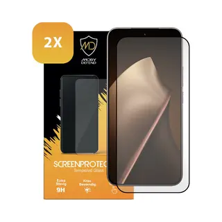 2-Pack MobyDefend Screenprotectors - Geschikt Voor Xiaomi 15T Pro - Screensavers Met Zwarte Randen - Gehard Glas