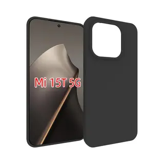 MobyDefend Hoesje - Geschikt Voor Xiaomi 15T - Tpu Backcover - Mat Zwart