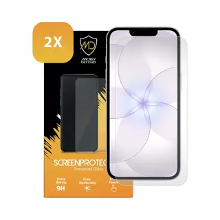 2-Pack MobyDefend Screenprotectors - Geschikt Voor IPhone 17e - Case-Friendly Screensavers - Gehard Glas
