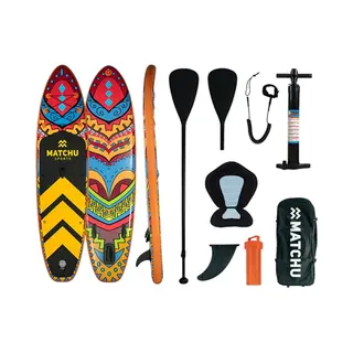 Matchu Sports - Sup Board Deluxe - Stand Up Paddle Board - 320x81x15 - Opblaasbaar - Premium Kwaliteit