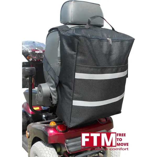 Ztn Zorgmiddelenaanhuis - Scootmobiel Boodschappentas - Scootmobiel Tas - Scootmobieltas - Tas Voor Scootmobiel - 15 Cm X 40 Cm X 46 Cm (LxBxH) - Zwart thumbnail