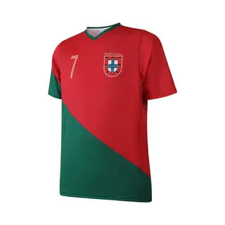 Kingdo Ronaldo Portugal Voetbalshirt Thuis - Voetbalshirts Kinderen - Jongens En Meisjes - Sportshirts - Volwassenen - Heren En Dames-152