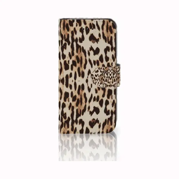 B2Ctelecom IPhone 7 | 8 | Se (2020) | Se (2022) Telefoonhoesje Met Pasjes Leopard thumbnail