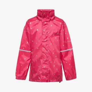 Mountain Peak Kinder Regenjas - Roze - Met Capuchon - Ritssluiting - Maat 110/116