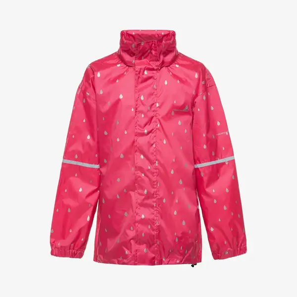 Mountain Peak Kinder Regenjas - Roze - Met Capuchon - Ritssluiting - Maat 110/116 thumbnail