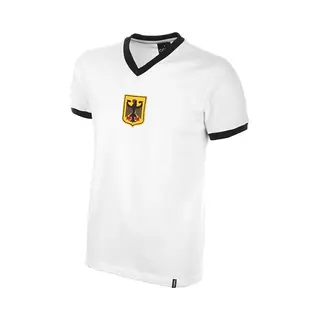 Copa - Duitsland 1970's Retro Voetbalshirt - Heren - Wit - Xl