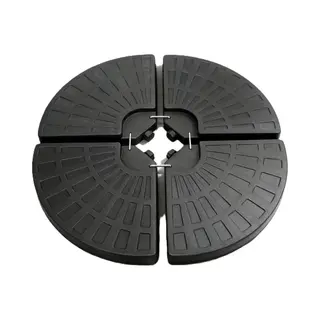 Ceruzo Parasoltegels Rond – Set Van 4 – Vulbaar – Tot 66 Kg – Voor Kruisvoet Parasol