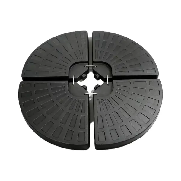 Ceruzo Parasoltegels Rond – Set Van 4 – Vulbaar – Tot 66 Kg – Voor Kruisvoet Parasol thumbnail